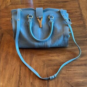 Blue Leather YSL Bag